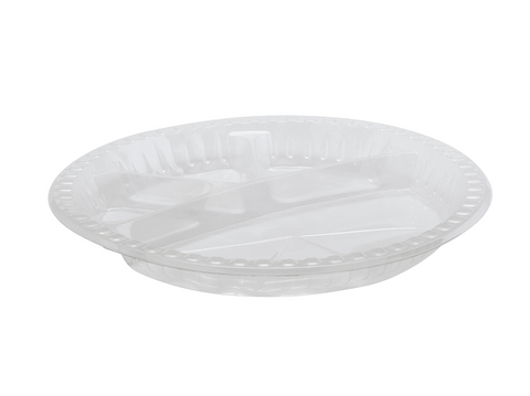 27cm 4 Comp Rnd Clear PL x25