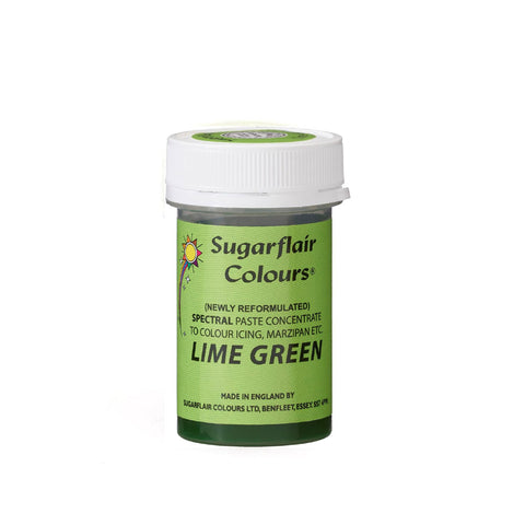Sugarflair Spectral Paste Colour - Lime Green 25g - SUGARSHACK
