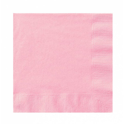 Lovely Pink Lunch Napkins (Pack of 50)