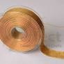 3mm Double Faced Poly Satin Ribbon per Metre - Dark Gold Lame