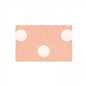 15mm Double Faced Poly Satin Ribbon per Metre - Peach Polka Dot