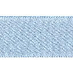 15mm Double Faced Poly Satin Ribbon per Metre - Cornflower Polka Dot