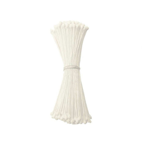 Medium Plain Stamens - White