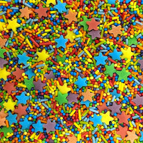 Multi Coloured Star Sprinkles