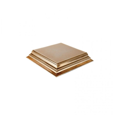 Plastic Base Stand 14" Square Gold