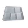 5 Compartment Bagasse plates - Pack of 50