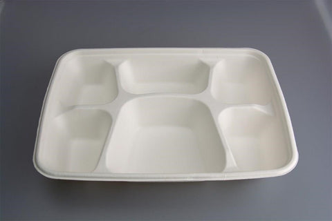 6 comp rec bagasse plate (Pack of 25) x 2