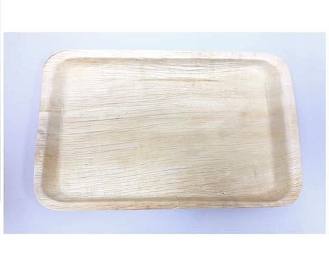 39cm x 25cm Rectangular Palm Leaf Platter (Pack of 1)