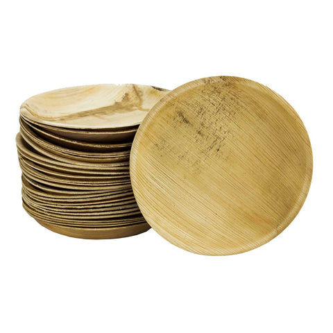 18cm/7 Round Palm Leaf Plate (Pack of 25)