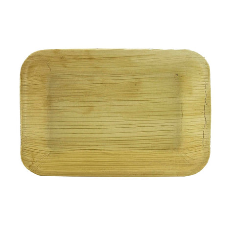 42x27.5cm/16.5x11" Palm Leaf Platter (Pack of 1)"