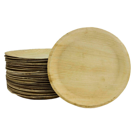 30cm Round Palm Leaf Plate (Pack of 25)
