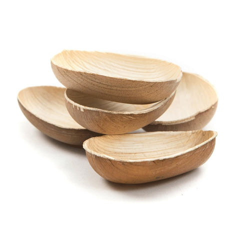 3" Oval Palm Leaf Bowl - 1x30