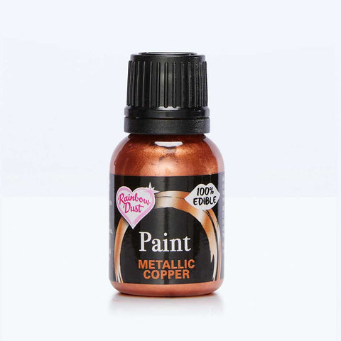 Rainbow Dust Metallic Food Paint - Copper 25ml []