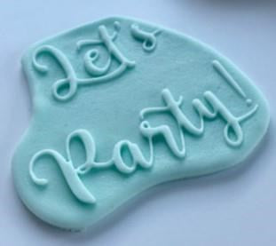 Let's party - stamp