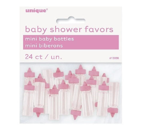 Pink Mini Baby Bottles (Pack of 24)