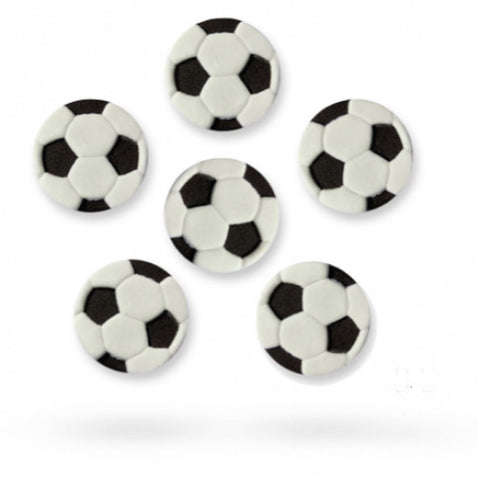 PME Football Sugar Decorations - Pack of 6 []