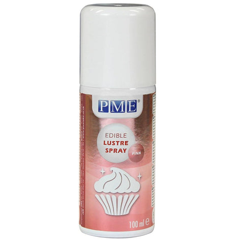PME Edible Lustre Spray - Pink (100ml / 3.38oz)