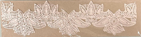 NON-EDIBLE White Pearl Keri Patterned Lace (Pack of 2)