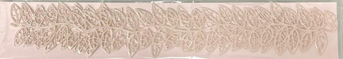 NON-EDIBLE White Pearl Leaf Patterned Lace (Pack of 2)