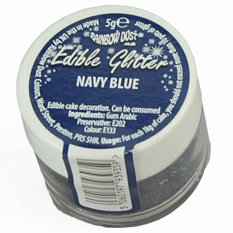 Rainbow Dust Edible Glitter - Navy Blue 5g []