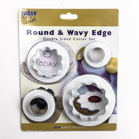 Round & Wavy Edge Cutters Set 4 Sm Med L XL []