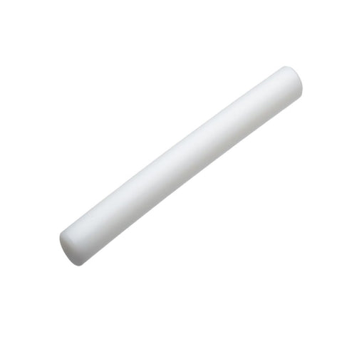 Silicone Bakeware Large 20" 50cm Non Stick Fondant Sugarcraft Craft Dough Rolling Pin Cake Decorating-Polyethylene, White, 50x5x5 cm