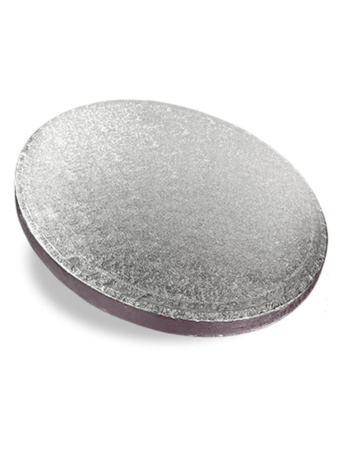 9" Round Cake Drum, 13mm Thick - Silver