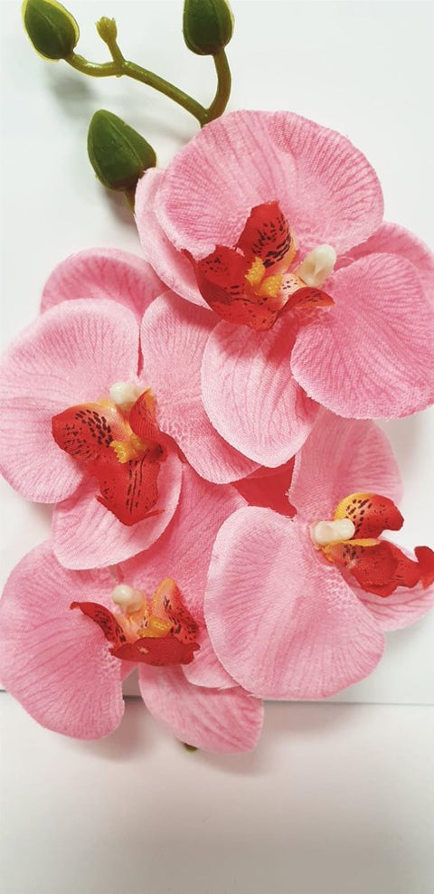 Pink Orchid Flower Heads (Pack of 4)