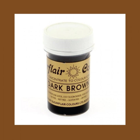 Sugarflair Spectral Paste Colour - Dark Brown 25g []