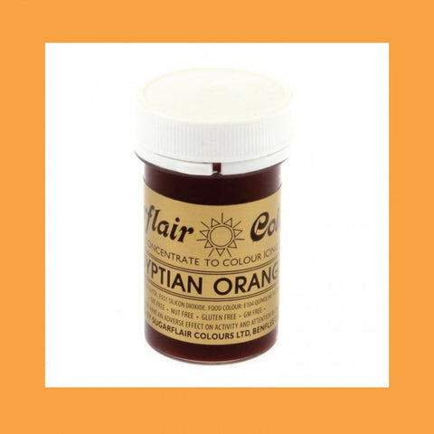 Sugarflair Spectral Paste Colour - Egyptian Orange 25g []