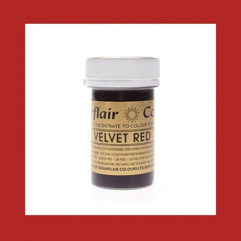 Sugarflair Spectral Paste Colour - Velvet Red 25g []