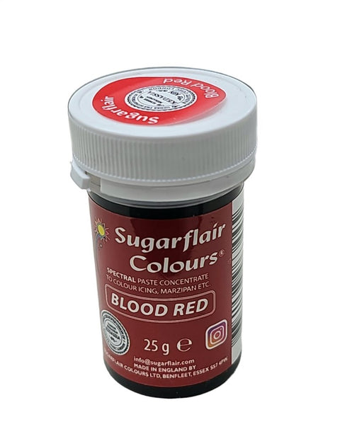 Sugarflair Spectral Paste Colour - Blood Red 25g