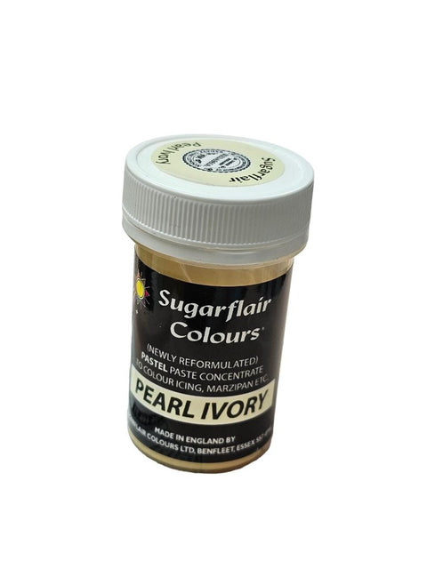 Sugarflair Pastel Paste Colour - Pearl Ivory 25g