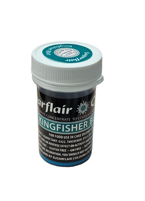 Sugarflair Pastel Paste Colour - Kingfisher Blue 25g