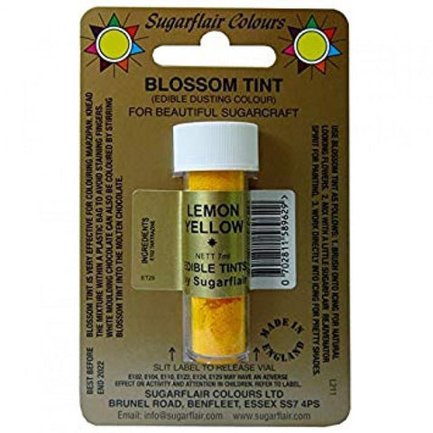 Sugarflair Blossom Tint Dusting Colour - Lemon Yellow 7ml []