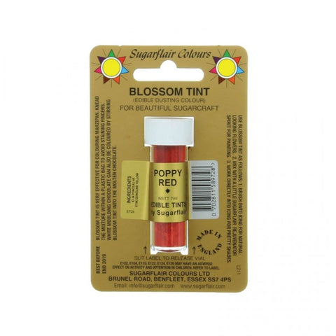 Sugarflair Blossom Tint Dusting Colour - Poppy Red 7ml []