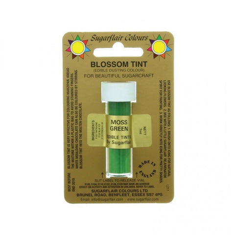 Sugarflair Blossom Tint Dusting Colour - Moss Green 7ml []