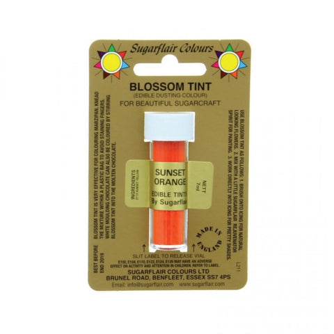 Sugarflair Blossom Tint Dusting Colour - Sunset Orange 7ml []