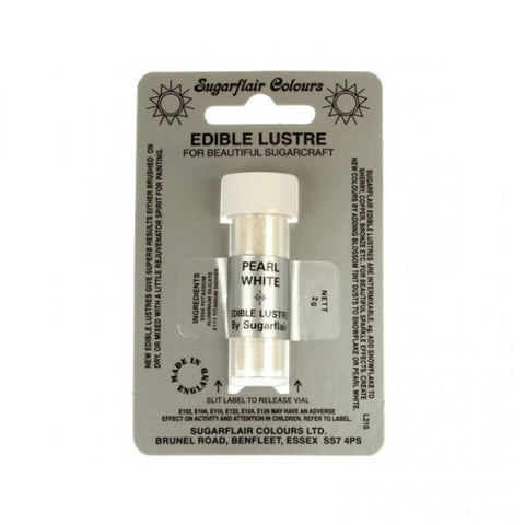 Sugarflair Edible Lustre - Pearl White 2g []