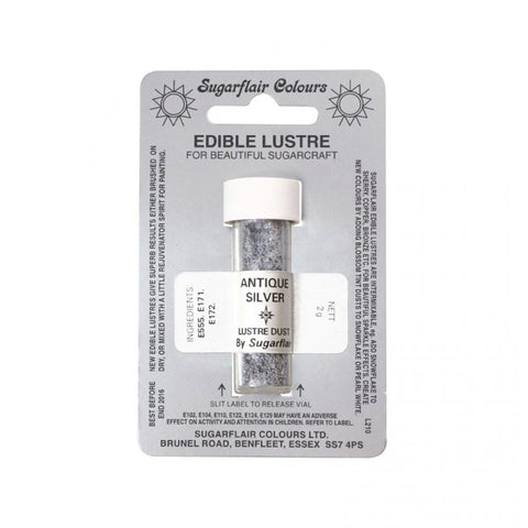 Sugarflair Edible Lustre - Silver Sparkle 2g []