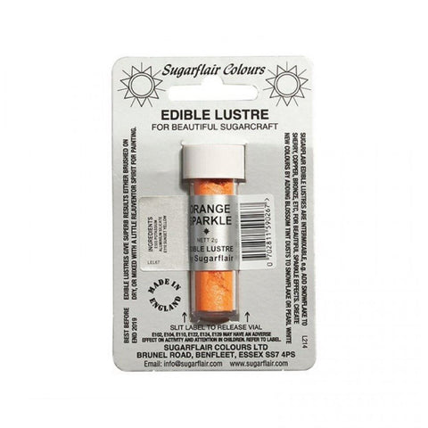 Sugarflair Edible Lustre - Orange Sparkle 2g []