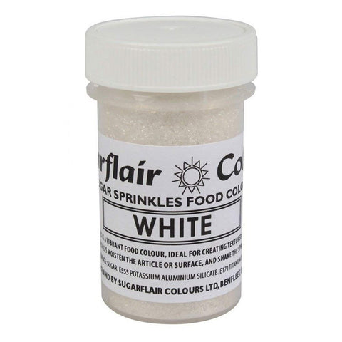 Sugarflair Sugar Sprinkles 20g - White []