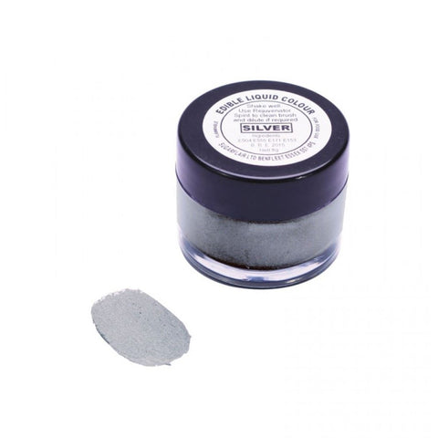 Sugarflair Edible Liquid Colour - Silver 8g