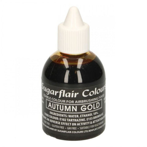 Sugarflair Spectral Paste Autumn Gold 60ml  – Vibrant, Highly Concentrated Gel Food Colouring for Cake Decorating | Perfect for Buttercream, Fondant, Chocolate  |Vegan-Friendly