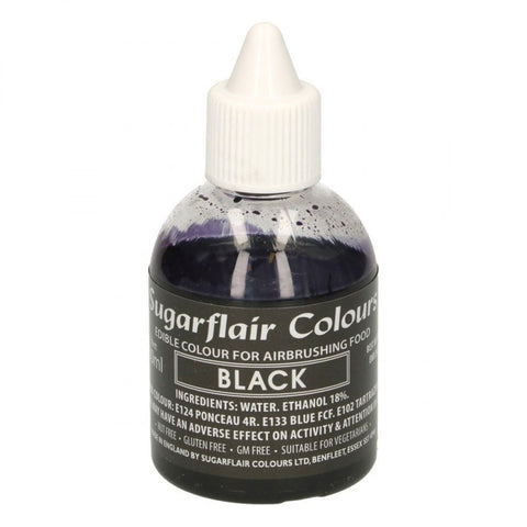 Sugarflair Spectral Paste Black 60ml  – Vibrant, Highly Concentrated Gel Food Colouring for Cake Decorating | Perfect for Buttercream, Fondant, Chocolate  |Vegan-Friendly