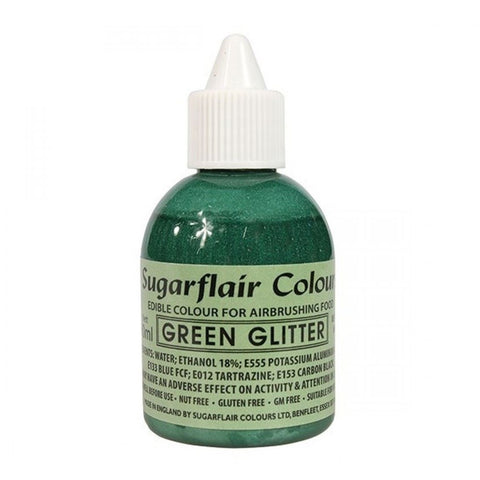 Sugarflair Glitter Airbrush - Green 60ml []