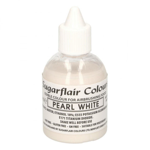 Sugarflair Glitter Airbrush - Pearl White 60ml []