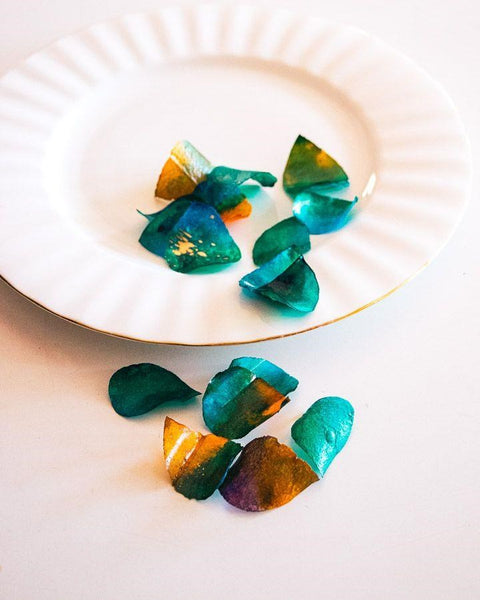 Crystal Candy Rose Petals - Turquoise 10g