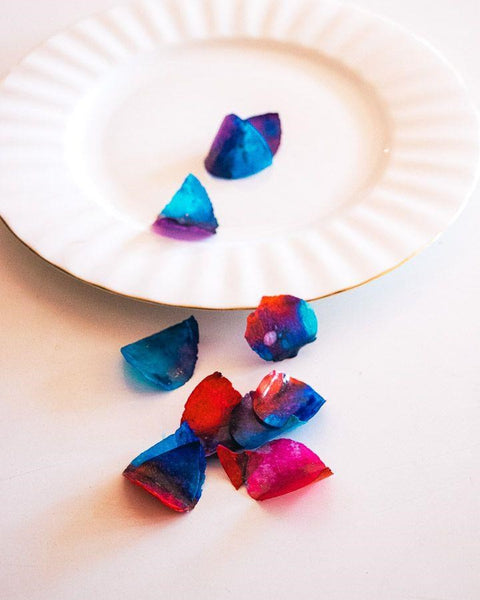 Crystal Candy Rose Petals - Blue & Red 10g