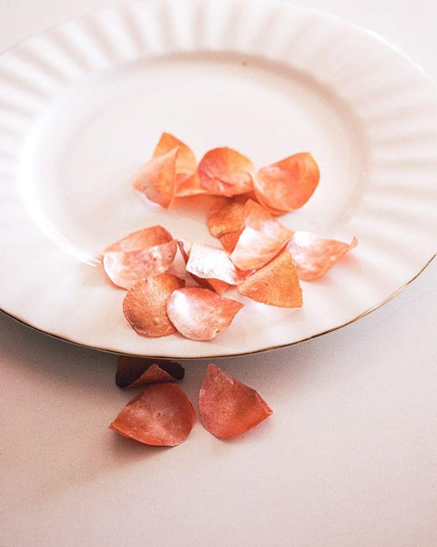 Crystal Candy Rose Petals - White & Burnt Orange 10g